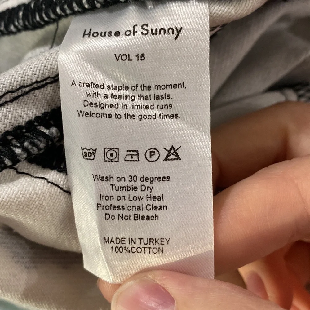 House of Sunny Jessie jeans in cow print size 4